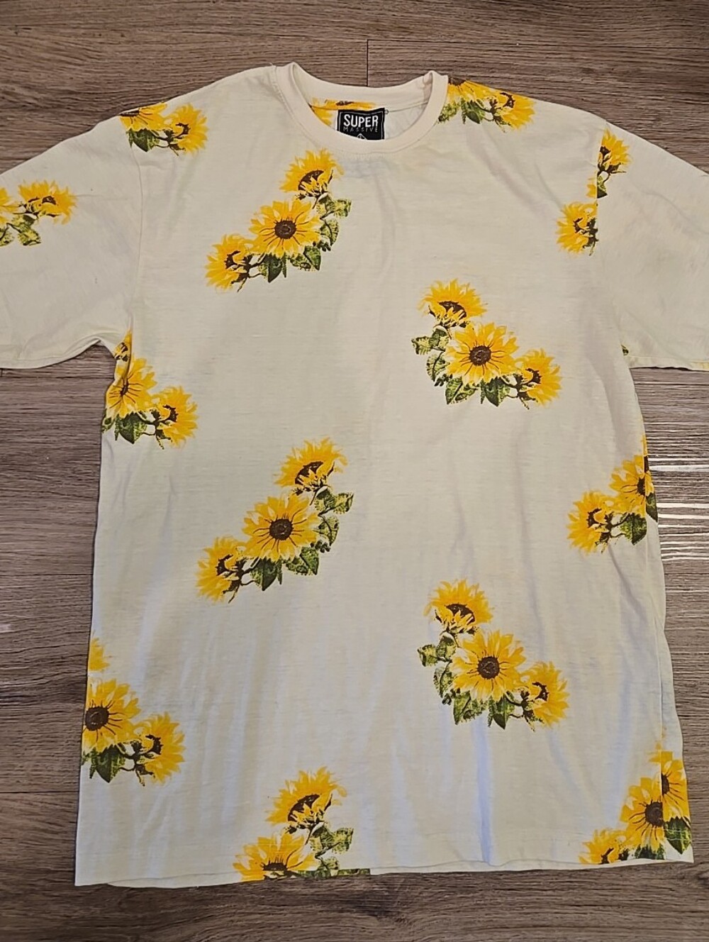Super Massive Sunflower Print Tee - Yellow Floral